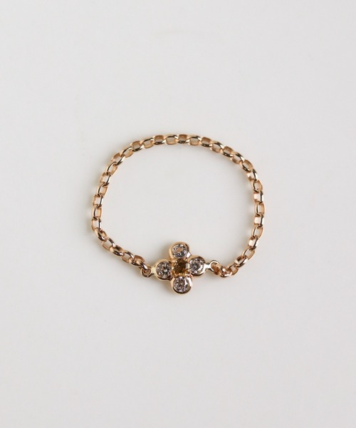 cui-cui（キュイキュイ） 指輪 リング フラワー チェーンリング