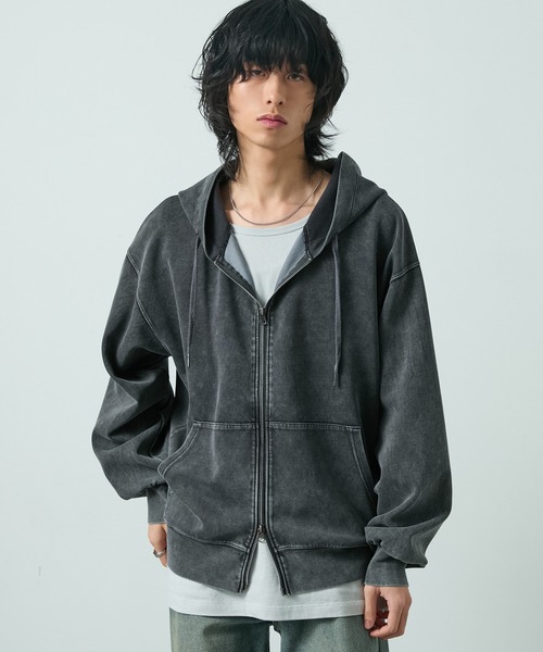 CIYOT パーカー 「CIYOT-シヨウト-」ヴィンテージ加工ケミカル