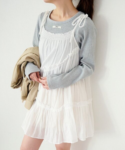 Kastane（カスタネ） チュニック 「WEB限定」インド綿ティアード