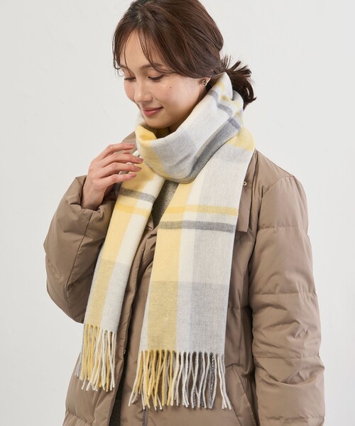J.PRESS（J.プレス） マフラー ストール カシミヤチェック マフラー