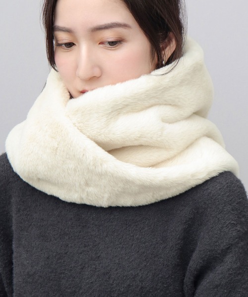 A.M.S. ネックウォーマー スヌード ソフトタッチ フェイクファー