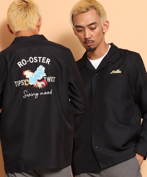 ROTAR（ローター） シャツ Rooster Bowling shirt メンズ : ZOZOTOWN