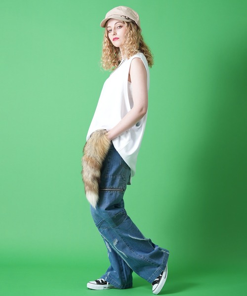 帽子 キャスケット an meets zakka ベルトポイントヘリンボーン