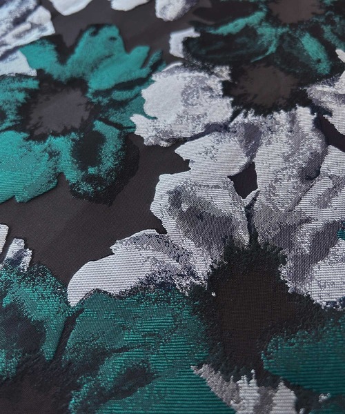 ELFRANK スカート フラワージャガードタックフレアスカート : ZOZOTOWN