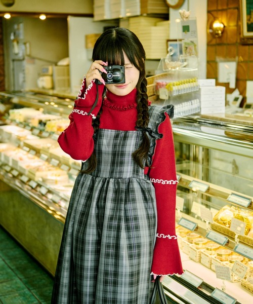 kutir（クティール） ワンピース 「クティールとレトロ」2WAYリボン