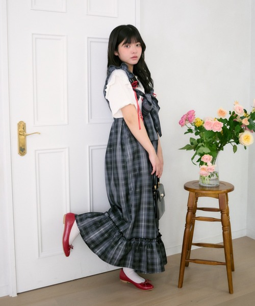 kutir（クティール） ワンピース 「クティールとレトロ」2WAYリボン