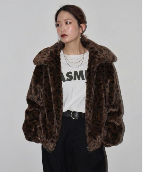 FUNALIVE（ファンアライブ） ブルゾン アウター ヒョウ柄ファー