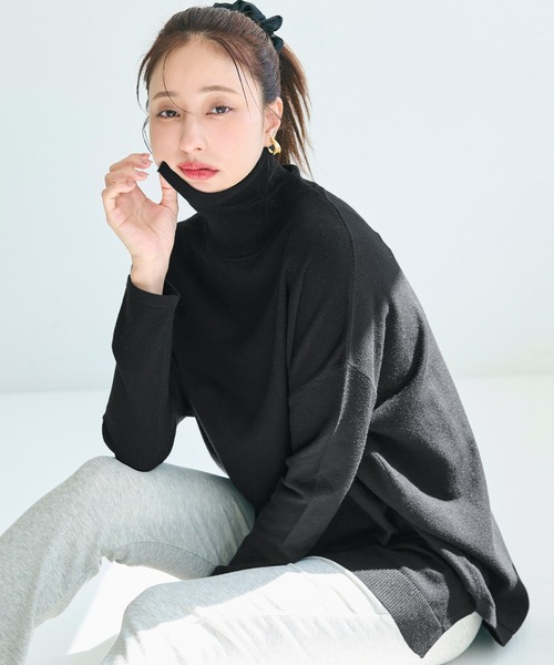 coca（コカ） ニット セーター テールカットタートルネック ニット