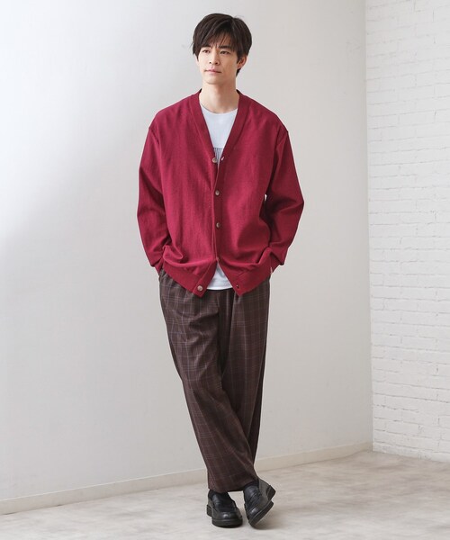 THE SHOP TK カーディガン 「季節の変わり目に活躍」ニット