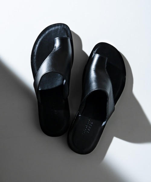 ADAM ET ROPE'（アダムエロペ） サンダル レザートングサンダル メンズ