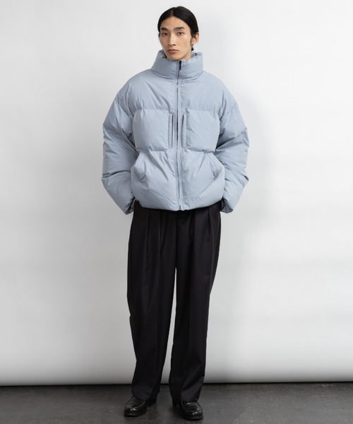 SINSS スラックス Wide tapered two tuck slacks / ワイドテーパード 2