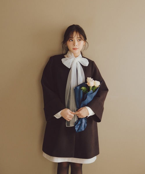 FRAY I.D（フレイ・アイディー） ノーカラーコート 0 ベージュ