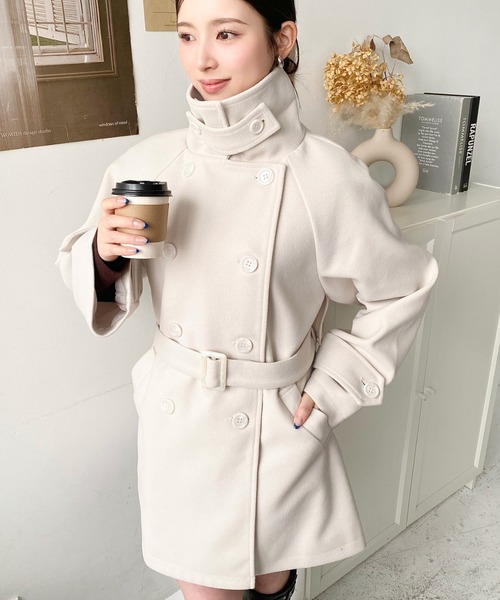 moment+ トレンチコート コート 「累計販売枚数2万枚突破！」ニット