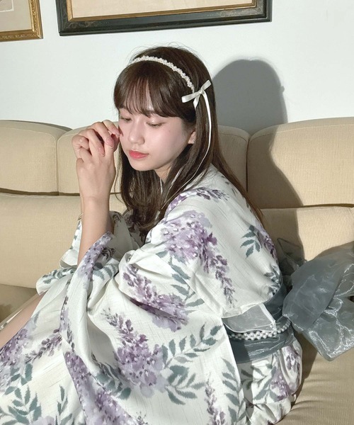 AS KNOW AS（アズノゥアズ） 浴衣 花柄2wayセパレート浴衣 3点セット