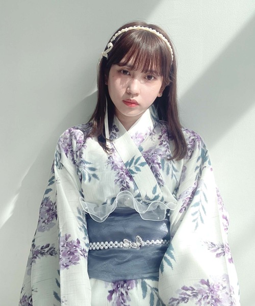 AS KNOW AS（アズノゥアズ） 浴衣 花柄2wayセパレート浴衣 3点セット