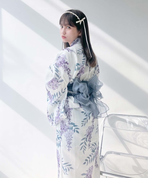 AS KNOW AS（アズノゥアズ） 浴衣 花柄2wayセパレート浴衣 3点セット