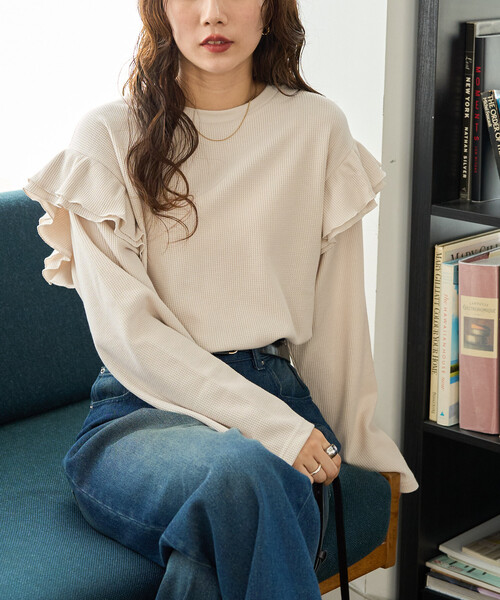 FREAK'S STORE（フリークスストア） tシャツ 限定展開 ワッフル フリル