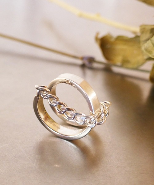 e.m.（イーエム） 指輪 リング SILVER925スウィングチェーンリング