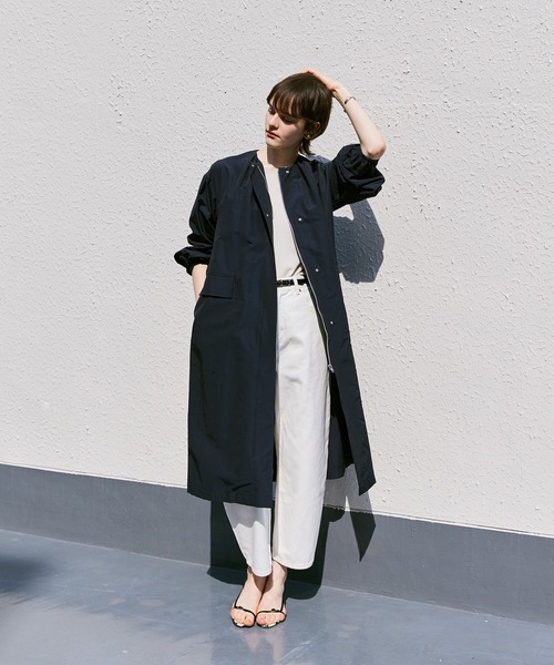 allureville（アルアバイル） ノーカラーコート コート コットン