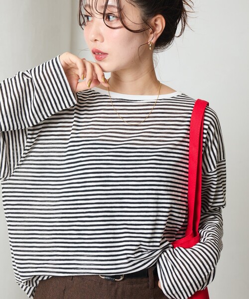 FREAK'S STORE（フリークスストア） tシャツ 限定展開 シアー ボーダー