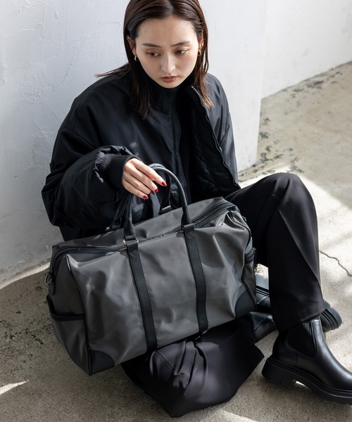 VitaFelice（ヴィータフェリーチェ） ボストンバッグ 本革×ナイロン