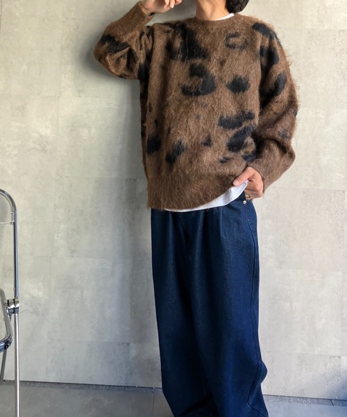CREARE -LINO- ニット セーター 「ユニセックス商品」レオパード柄