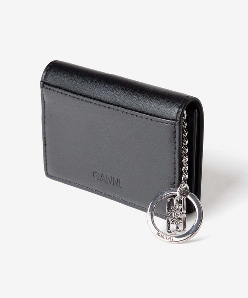 GANNI（ガニー） カードケース GANNI Bou Flap Card Holder Strass