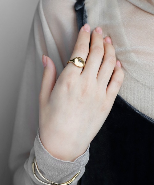 K10金ゴールドリング アネモネ anemone アメジスト アネモネのリング