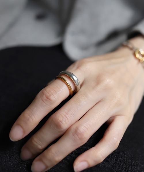 TEN. 指輪 リング SILVER925 18KGP クロスリング レディース メンズ