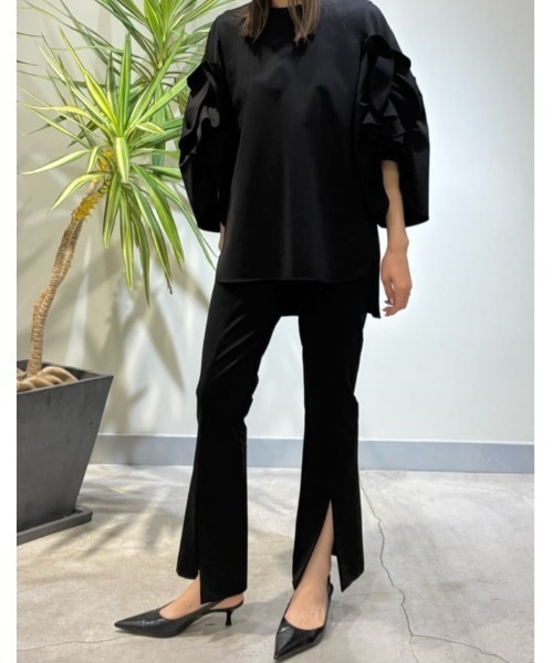 LE PHIL（ル フィル） パンツ ハイストレッチフロントスリットパンツ