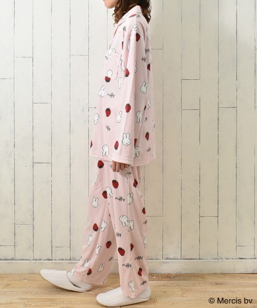 Miffy（ミッフィー） パジャマ ルームウェア ミッフィーいちご柄前開き