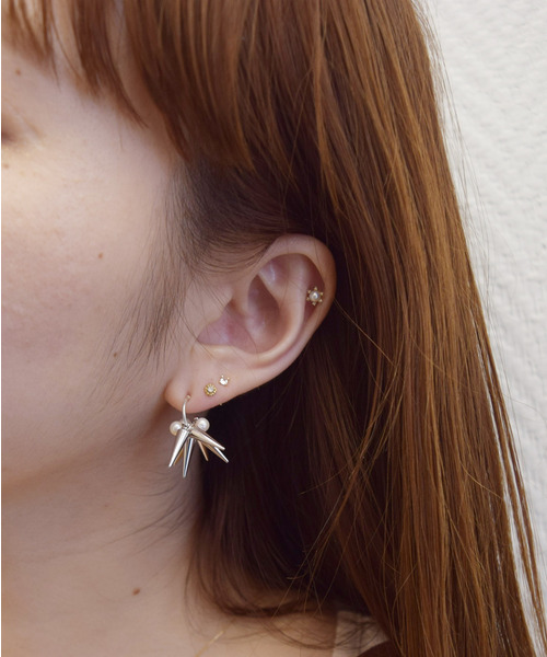 e.m.（イーエム） ピアス シルバースタッズパールピアスM レディース