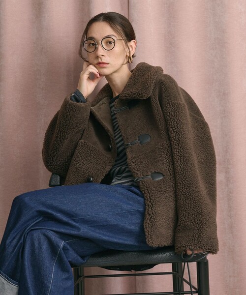 SLOBE IENA（スローブイエナ） ノーカラージャケット FREE ベージュ