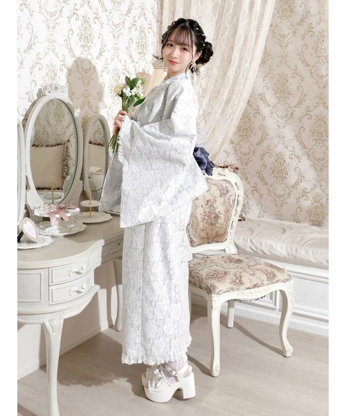 NOEMIE（ノエミー） 浴衣 お嬢さん総レースレースフリルセパレート浴衣