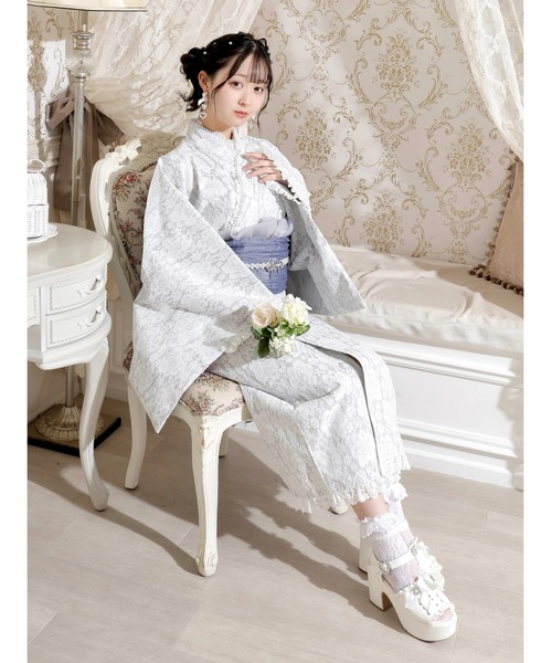 NOEMIE（ノエミー） 浴衣 お嬢さん総レースレースフリルセパレート浴衣