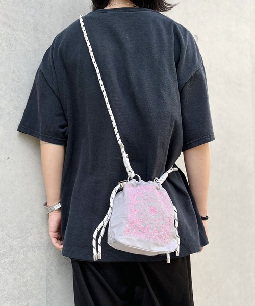 Port（ポート） ショルダーバッグ 巾着タイプ 刺繍 ショルダーバッグ