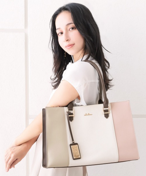 Clelia（クレリア） トートバッグ トートバッグ 2way トリコロール A4