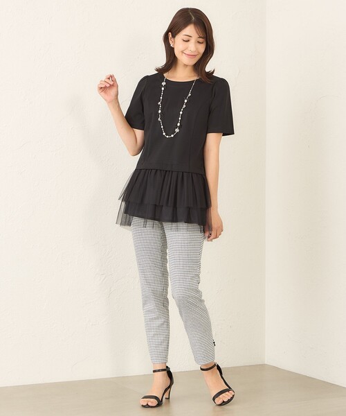 TO BE CHIC（トゥー ビー シック） チュニック チュールネットコンビ