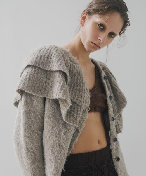 LAATO（ラート） ニット セーター frill frill knit cardigan