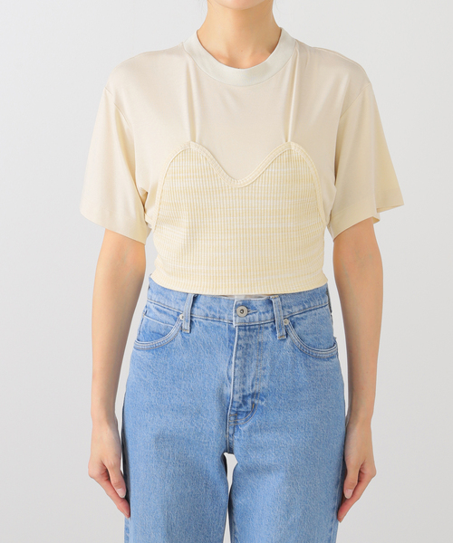 TOGA PULLA（トーガ プルラ） tシャツ TOGA PULLA RIB jersey S/S