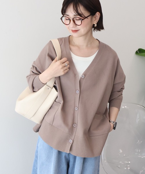 Samansa Mos2（サマンサモスモス） ニットカーディガン F モカ