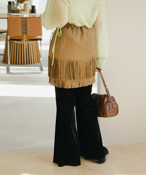 Kastane（カスタネ） スカート 「新色追加/2サイズ展開」スウェード