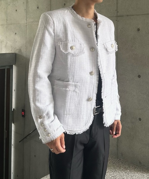 Otte ジャケット ノーカラージャケット アイドルラグジュアリー