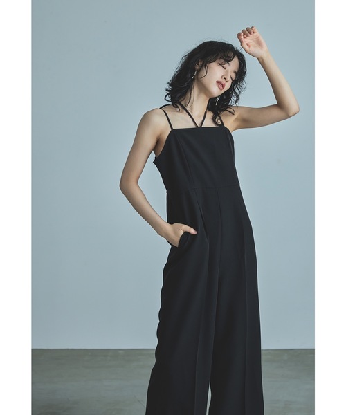 niana（ニアナ） パンツドレス ダブルクロスオールインワンドレス