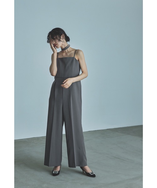 niana（ニアナ） パンツドレス ダブルクロスオールインワンドレス