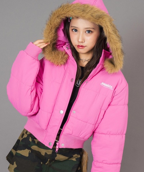 ANAP GiRL（アナップガール） ブルゾン アウター フード ファー 付