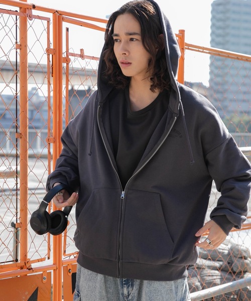 WEGO（ウィゴー） パーカー WEGO/ヘビーウエイトバックグラフィックZIP