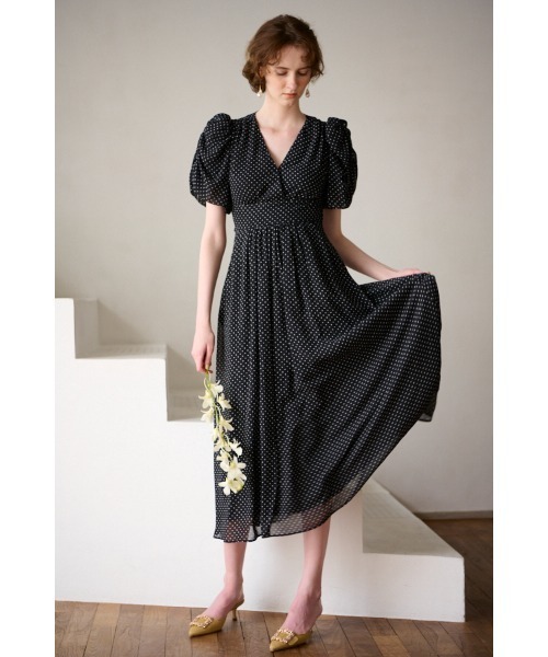 Estella.K ワンピース Harper Dress カシュクールプリントドレス