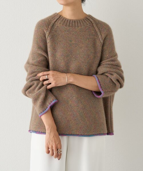 BEARDSLEY（ビアズリー） ニット セーター カラフルローゲージニット