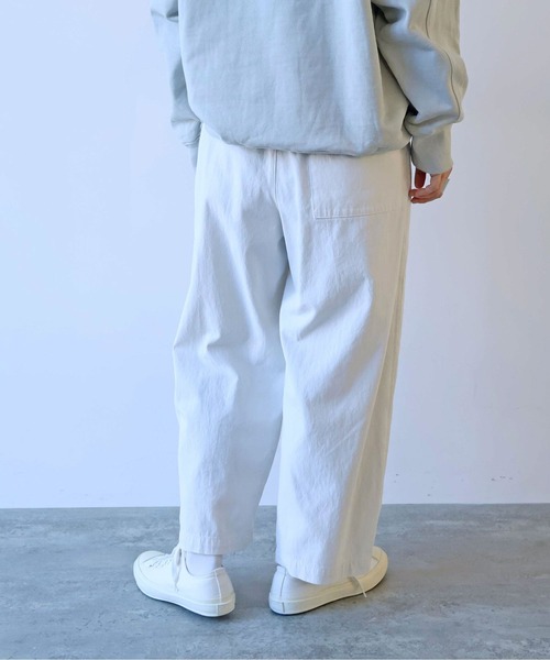 yuni パンツ 60/2強撚コットン バックゴムパンツ 1701PT020261